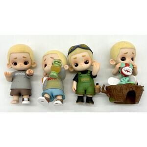 Lot Of 4 Nook Wasteland Park Blind Box Figures Flocked